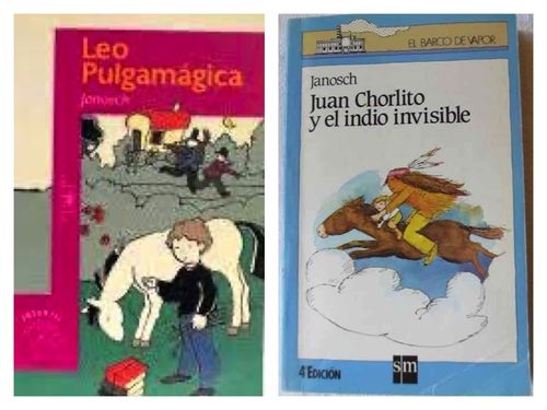 Pack 2 libros Janosch (Leo Pulgamágica + Juan Chorlito y el indio invisible)DESCATALOGADO
