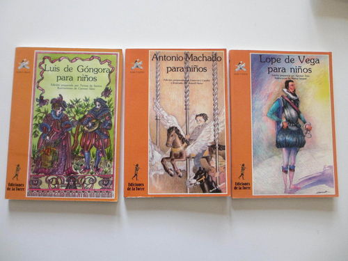 Pack 3 libros Poesía Ediciones la Torre. Góngora + Lope de Vega + Machado