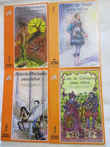 Pack 4 libros Poesía Ediciones la Torre. M. Hernandez+Machado+Góngora+Lope de Vega