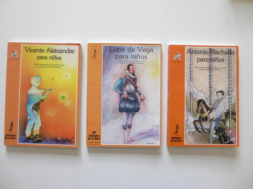 Pack 3 libros Poesía Ediciones la Torre. Machado + Aleixandre + Lope de Vega