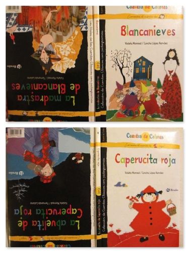 Pack 2 Cuentos de colores con pictogramas dobles(cada libro es 2 libros en 1)