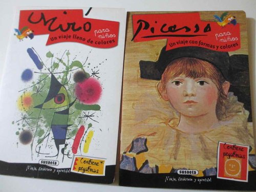 Pack 2 Picasso + Miró para niños (con pegatinas, +5 años) DESCATALOGADO