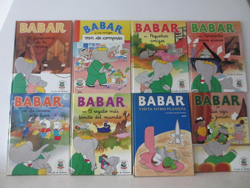 Pack 8 Historias de Babar en formato XL tapa dura DESCATALOGADO