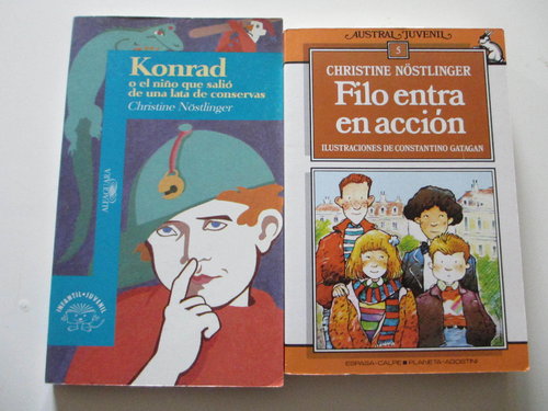 Pack 2 libros joya de Christine Nöstlinger Konrad + Filo (12 años) DESCATALOGADO