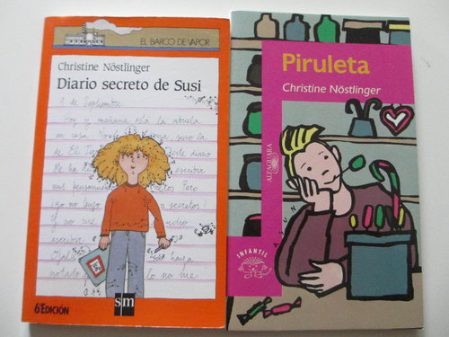 Pack 2 libros Christine Nöstlinger: Diario secreto Susi + Piruleta (7-8 años) DESCATALOGADO
