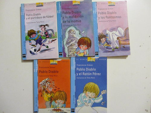 Pack 5 libros Serie Pablo Diablo Nº 1, 3, 6, 8 y 14