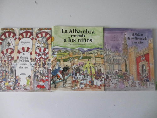 Pack 3 Monumentos contados a niños (Alhambra Granada, Mezquita Córdoba y Alcázar Sevilla)