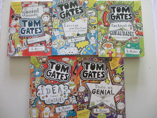 Pack 5 colección Tom Gates 1, 2, 3, 4 y 5 (Premios Red House + Waterstones +Blue Petter)