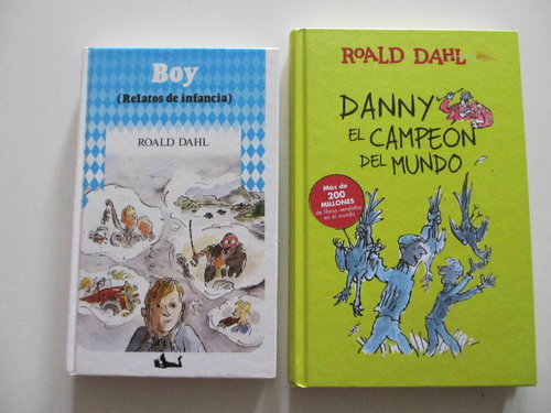 Pack 2 Roald Dahl tapa dura: Boy, relatos de infancia + Danny campeon mundo (12 años) DESCATALOGADO