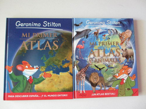 Pack 2 Mi primer Atlas + primer Atlas animales - Geronimo Stilton - XL